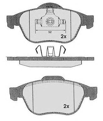 Комплект тормозных колодок, дисковый тормоз HAVAM 7423