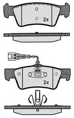 Комплект тормозных колодок, дисковый тормоз RAICAM 19080
