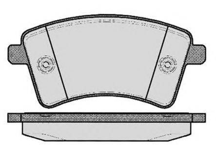 Комплект тормозных колодок, дисковый тормоз METELLI 8228120