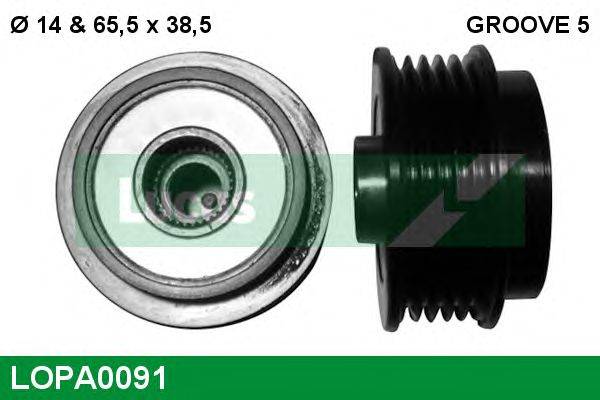 Механизм свободного хода генератора LUCAS ENGINE DRIVE LOPA0091