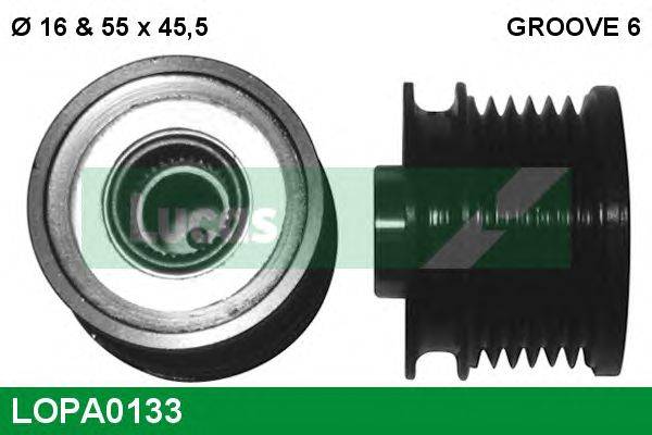 Механизм свободного хода генератора LUCAS ENGINE DRIVE LOPA0133