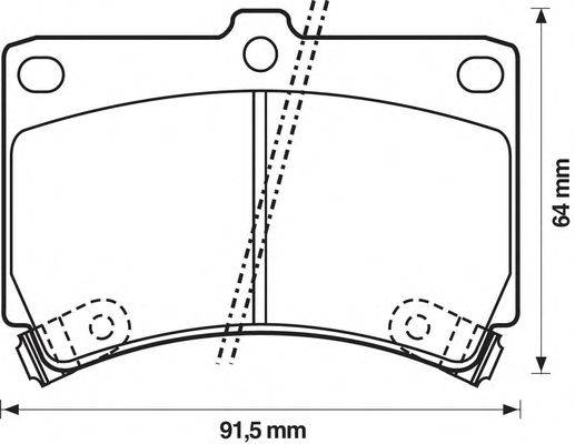 Комплект тормозных колодок, дисковый тормоз STOP 21654