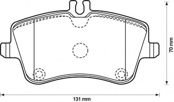 Комплект тормозных колодок, дисковый тормоз STOP 571986S