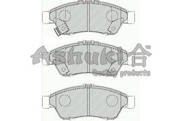 Комплект тормозных колодок, дисковый тормоз ASHUKI 1080-4208