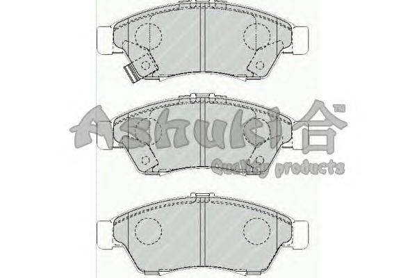 Комплект тормозных колодок, дисковый тормоз ASHUKI K012-30