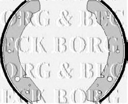 Комплект тормозных колодок BORG & BECK BBS6141