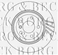 Тормозной диск BORG & BECK BBD5136