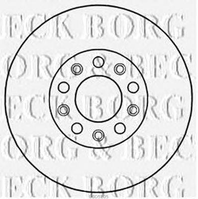 Тормозной диск BORG & BECK BBD5205