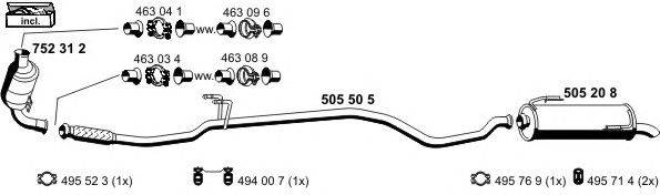 Система выпуска ОГ ERNST 090166