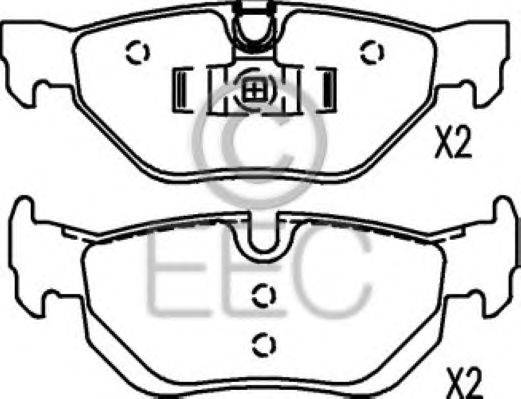 Комплект тормозных колодок, дисковый тормоз EEC BRP1447