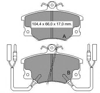 Комплект тормозных колодок, дисковый тормоз VEMA 832222