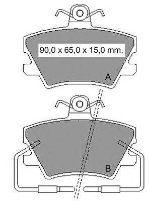 Комплект тормозных колодок, дисковый тормоз VEMA 833010