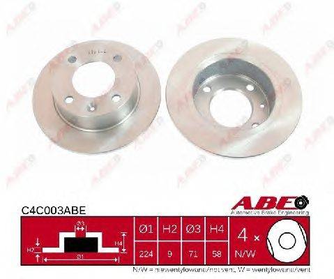 Тормозной диск ABE C4C003ABE