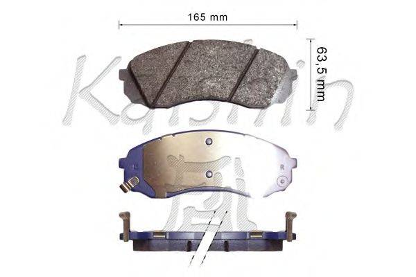 Комплект тормозных колодок, дисковый тормоз KAISHIN D11236