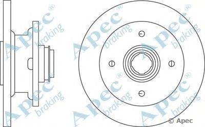 Тормозной диск APEC braking DSK102