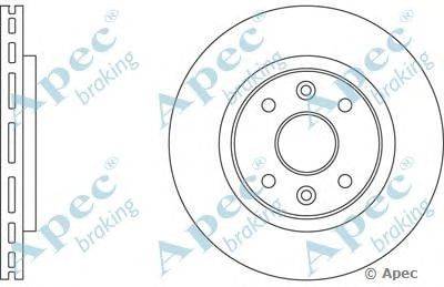 Тормозной диск APEC braking DSK157