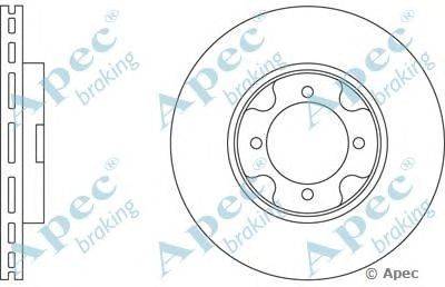 Тормозной диск APEC braking DSK160