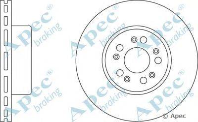 Тормозной диск APEC braking DSK2001