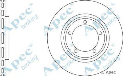 Тормозной диск APEC braking DSK2042