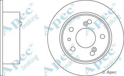 Тормозной диск APEC braking DSK206