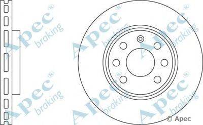 Тормозной диск APEC braking DSK2068