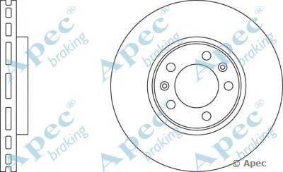 Тормозной диск APEC braking DSK2086