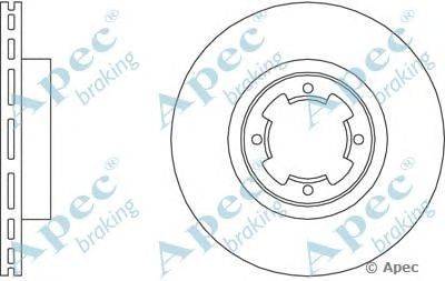 Тормозной диск APEC braking DSK209