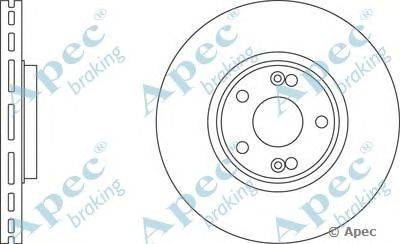Тормозной диск APEC braking DSK2102
