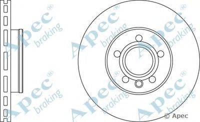 Тормозной диск APEC braking DSK2166