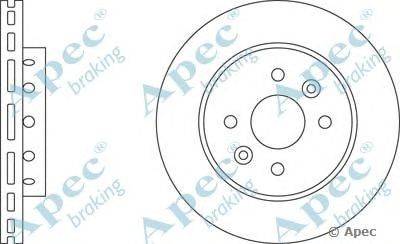 Тормозной диск APEC braking DSK2189