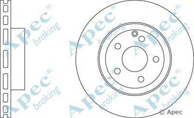 Тормозной диск APEC braking DSK2212