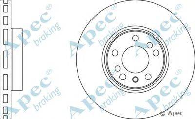 Тормозной диск APEC braking DSK2223