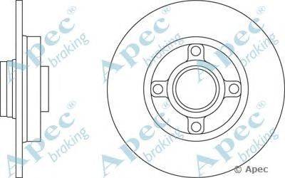 Тормозной диск APEC braking DSK2288