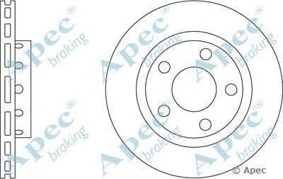 Тормозной диск APEC braking DSK2293