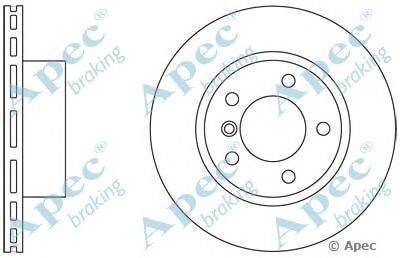 Тормозной диск APEC braking DSK2303