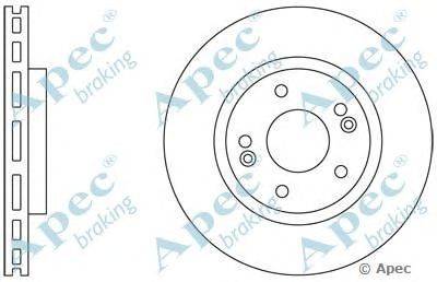 Тормозной диск APEC braking DSK2312