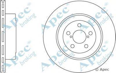 Тормозной диск APEC braking DSK2372