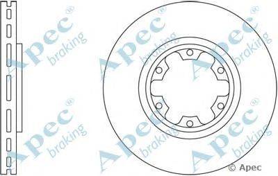 Тормозной диск APEC braking DSK2405