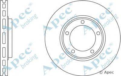Тормозной диск APEC braking DSK2406