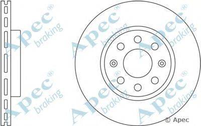 Тормозной диск APEC braking DSK2415