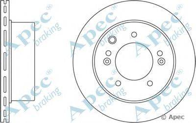 Тормозной диск APEC braking DSK2420