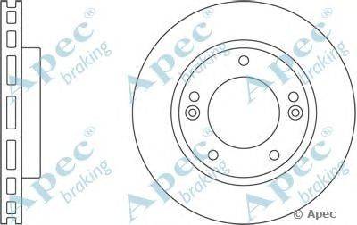 Тормозной диск APEC braking DSK2421