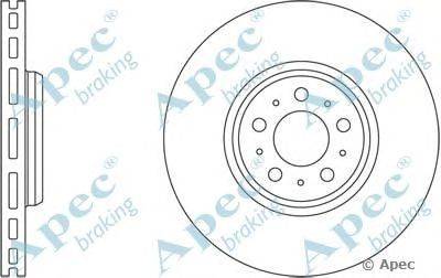 Тормозной диск APEC braking DSK2424