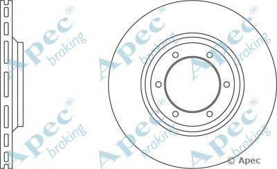 Тормозной диск APEC braking DSK243