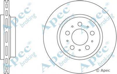 Тормозной диск APEC braking DSK2441