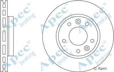 Тормозной диск APEC braking DSK2465