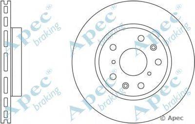 Тормозной диск APEC braking DSK2486