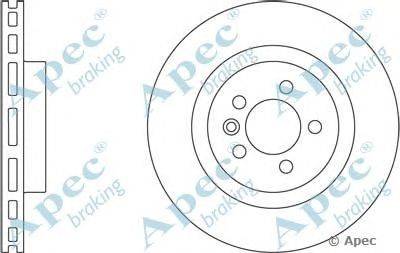 Тормозной диск APEC braking DSK2498
