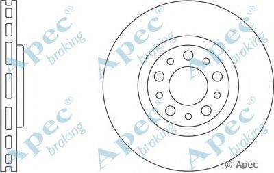 Тормозной диск APEC braking DSK2500