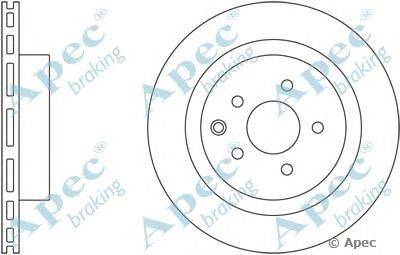 Тормозной диск APEC braking DSK2502